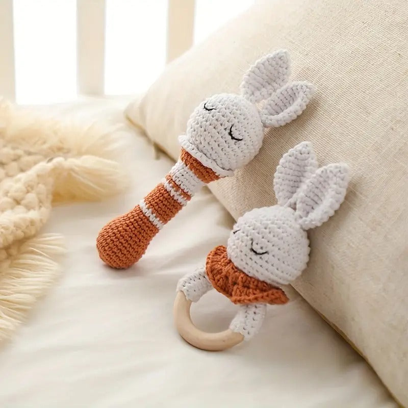 Handwoven Bunny Rattles