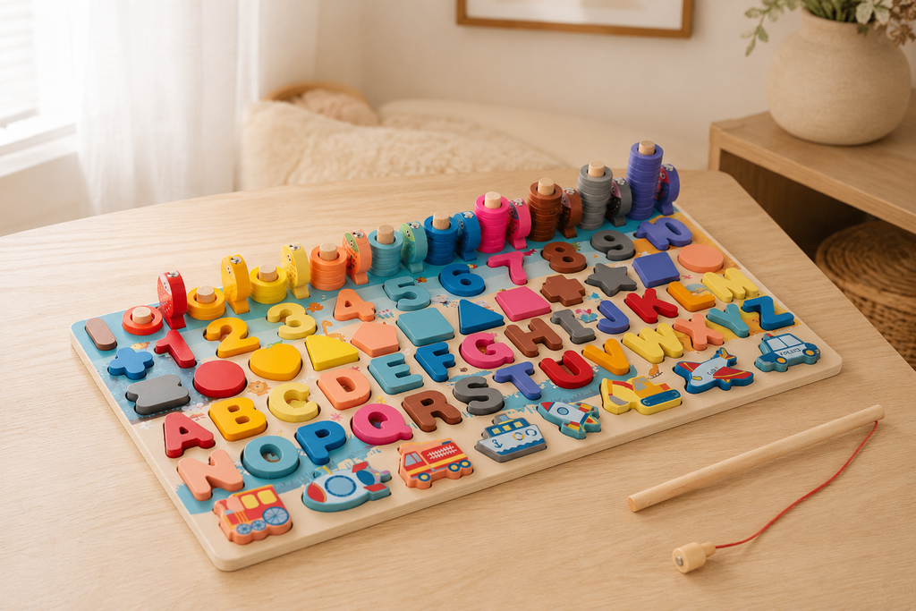 Letters & Numbers Learning Board
