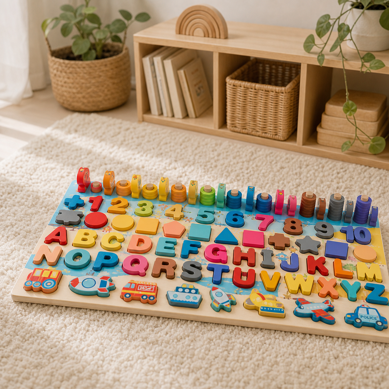 Letters & Numbers Learning Board