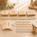 Wooden Number Learning Cards