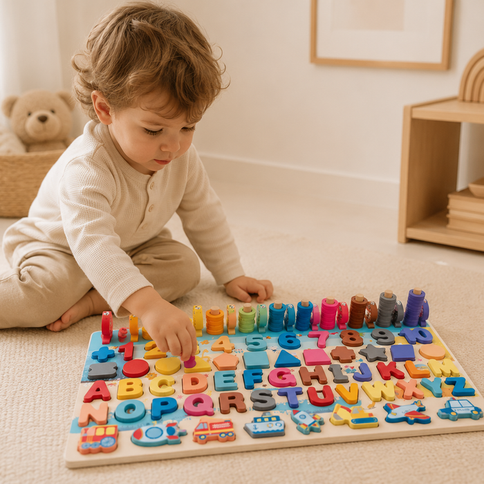 Letters & Numbers Learning Board